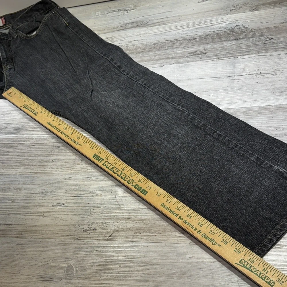 Vintage Levi's Jeans Mens 34x30 Gray 527 Low Bootcut Faded Whisker Grunge Y2K